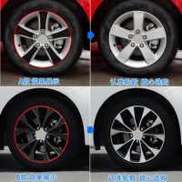 Carbon Fiber Car Wheel Rim Hub Stickers For Honda Civic 2004-2014
