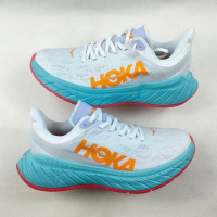SEPATU HOKA CARBON X2 WHITE BLUE PRIA PREMIUM