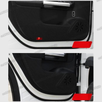 carbon fiber leather car door anti-kick mat for mercedes benz gla h247 2020 2021 2022 2023 180 200 260 accessories interior