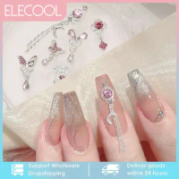 Alloy Tassel Bright High-quality Materials Easy To Use Fashion Design Has Many Uses Cross Heart Shaped Nail Accessories Nail Art