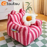 OTAUTAU Children's Sofas with EPS Ball Filling Bean Bag Chair Kids Couch Mini Sofa Pouf Salon Frameless Furniture SF140