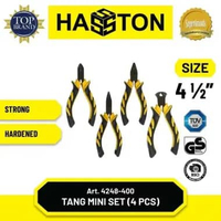 Tang Mini set 4.5 inch 4 pcs Hasston Tang Kombinasi Potong Lancip Gegep