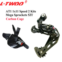 LTWOO Groupset LTWOO AT1x11-Speed Shifter Lever Rear Derailleur For MTB Mountain Bike Compatible EAGLE 11Speed Cassette 50T 52T