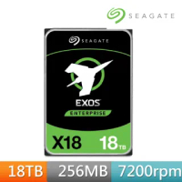 【SEAGATE 希捷】企業級 氦氣碟 EXOS 18TB 3.5吋 7200轉 SATAⅢ 企業級硬碟(ST18000NM000J)