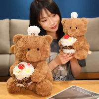 Gấu Bông Bánh Gato Đầu Bếp Thú Nhồi Bông Dễ Thương Quà Tặng Sinh Nhật Valentine Trang Trí Phòng Ngủ 