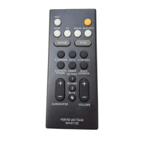 Remote Control Replace for YAMAHA Soundbar System FSR78 VAF7640 VAH0130