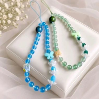 Gantungan Handphone| Phone Strap|Bag Charm | Keychain manik biru