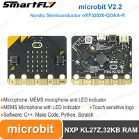 BBC Microbit V2.2 Development Board Educational Makecode Python Programming Programmable Learning Kit for School DIY Projects