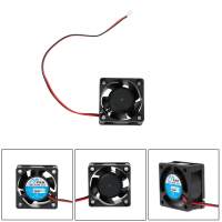 Quạt Mini 40Mm X 40Mm X 20Mm Cho DC 12V, Bộ Làm Mát Không Chổi Than 2 Chân, Máy Thổi 5 Cánh, Quạt Là