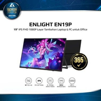 ENLIGHT EN19P 19 inch Portable FHD 1080p 1000Hz 100% sRGB USB-C mini-HDMI Lightweight 820gr EN19P