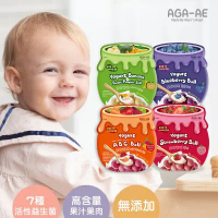 韓國 AGA-AE 益生菌寶寶優格球15g (草莓/藍莓/綜合ABC/香蕉南瓜)-草莓,一包(15g)