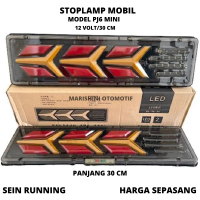 Lampu Variasi Stop lamp Stoplamp Rem Belakang Model ST 1238 Pj6 Mini Terbaru LED Running Raning Sein