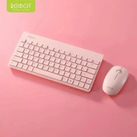 ROBOT KM3000 Wireless Keyboard + Wireless Mouse Combo Portable