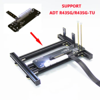 DIY external GPU graphics card base video card holder with power base for ATX SFX PSU aluminum frame support ADT R43SG/R43SG-TU
