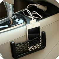 1Pcs Car Organizer Storage Bag Paste Net Pocket for Fiat Tipo Qubo Panda Mobi 500X Argo 500L 124 Croma Linea Ulysse