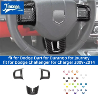 ฝาครอบตกแต่งพวงมาลัยรถยนต์ JIDIXIAN เหมาะสำหรับ Dodge Challenger, Charger, Dart, Durango และ Journey