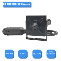 HD 2MP 3MP 4MP IP MINI Camera 48V POE H.265 P2P Onvif Surveillance Video Audio Security Camcorder Indoor Small CCTV IPCam