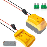 Power Wheels Battery Adapter for Dewalt 20V Battery,Conversion Kit with Fuse 14 Gauge Wire Connector RC Car,Trucks,Toys