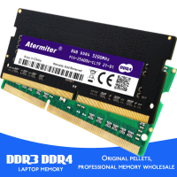 Atermiter DDR4 PC3 PC4 16GB 8GB 4GB แล็ปท็อป Ram 1066 1333MHz 1600 2400 2666 2133 DDR3L Sodimm หน่วยความจำโน้ตบุ๊ค RAM