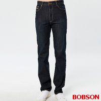 BOBSON 男款熱感IN保暖直筒牛仔褲