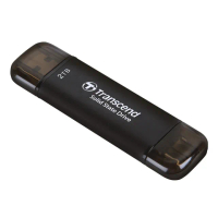 【Transcend 創見】ESD310C 2TB USB3.2 雙介面固態行動碟-太空黑(TS2TESD310C)