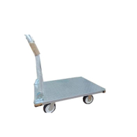 300kg Foldable platform Trolley hand truck Stainless Steel Dolly Mobile table car