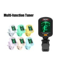 Colorful AT-01A Guitar Tuner berputar klip-on Tuner paparan LCD elektronik Digital untuk gitar gitar