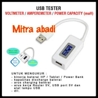 Murah Usb Tester Amperemeter + Voltmeter + Capacitymeter