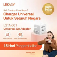 LEKA Go! - LGTA-001 Universal Go Adaptor - Adaptor Listrik Internasional (Garansi 2 Tahun)