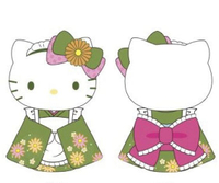 【震撼精品百貨】Hello Kitty 凱蒂貓~日本SANRIO三麗鷗 KITTY絨毛玩偶吊飾-抹茶*15273