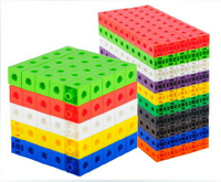 臺灣游思樂USL 連接方塊100塊 幼兒園教具 拼插積木兒童玩具