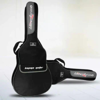 Guitar Case 41 /36 inch Black Guitar Case Waterproof Thickened Sponge Double Shoulder