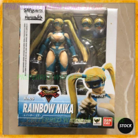 In Stock BANDAI Shf STREET FIGHTER Nanakawa Mika Movable Model Toys SF Fighting Game S.H.FIGUARTS Street Fighter 5 Rainbow Mika