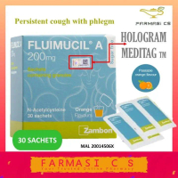 Fluimucil A 200mg ( N-Acetylcysteine ) Orange Flavours 30 sachets EXP:05/2028 [ Farmasi CS ]