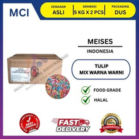 TULIP MESES WARNA WARNI CHOCO RICE MEISES MIX 5 KG / MESES WARNA CAMPUR || 1 DUS 2 PCS