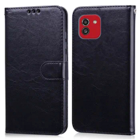 A03 A 03 Cover Luxury Solid Color Flip Leather Case For Fundas Samsung Galaxy A03 A03S A 03S A03 S A 03 S Wallet Phone Cases