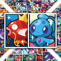 120 miếng dán pokemon Pikachu Charizard hoạt hình DIY sticker trang trí sổ tay quà cho bé