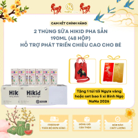 (Deal Tết) Combo 2 thùng Hikid pha sẵn 190ml tiện lợi - bổ sung dinh dưỡng cho bé 48 hộp
