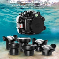 Seafrogs Waterproof Camera Case 40 Meters/195Ft Plastic Underwater Diving Scuba Camera Housing For Sony A7M4/A7MIV/A74.