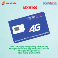 MXH100 - Sim Mobifone Data 1GB/ngày tương đương 30GB/chu kỳ Bất tử DATA truy cập You Túp, Tiktok và