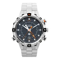 Jam Tangan Pria Timex Expedition TW2Y12900 Tide Temp Compass Dark Blue Dial Stainless Steel Strap Mu