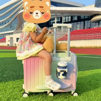 兒童可騎可行可坐可拉20寸登機男女童高顏值拉桿箱