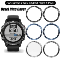 Steel For Garmin Fenix7 7X 6 6XPro 6X Sapphire/5 Plus Bezel Rings Adhesive Anti Scratch Metal Cover Protective Watch Accessories