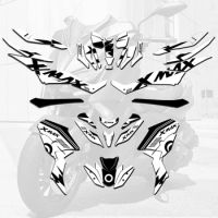 For Yamaha X-Max 300 X-Max 400 Scooter Vinyl Decal Decals Graphics Sticker Kit for XMAX 300 400 2017 2018 2019 2020 2021 2022