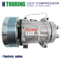 AC A/C Air Conditioning Compressor 7H15 SD7H15 24V for Caterpillar Krone 75R90394 3249711 324-9711 270124760 54250 4250 4130 8PK