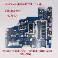 NM-C091 for Lenovo Ideapad L340-15IWL L340-17IWL Laptop Motherboard UAM CPU:I5-8265U RAM:4G FRU:5B20S41692Test Ok