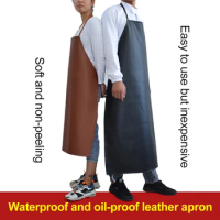 PVC Leather Welding Apron Waterproof Welder Thermal Insulation Protection Wear Electric Welding Anti Scalding Aprons