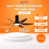 Quạt Trần Asia Lighting QT19 – Sải Cánh 1370mm – Động Cơ DC, 6 Cánh – 6 Tốc Độ – Siêu Êm