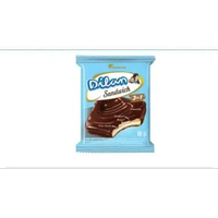 DILAN SANDWICH [1 RENTENG Isi 10 Sachet @ 15g] - Biskuit Salut Cokelat Isi Krim Vanila Snack Camilan