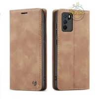 Casing untuk Hp Oppo A16 Super Wallet Pro Case PE Leather Full 360 Degree TPU Waterproof Brown